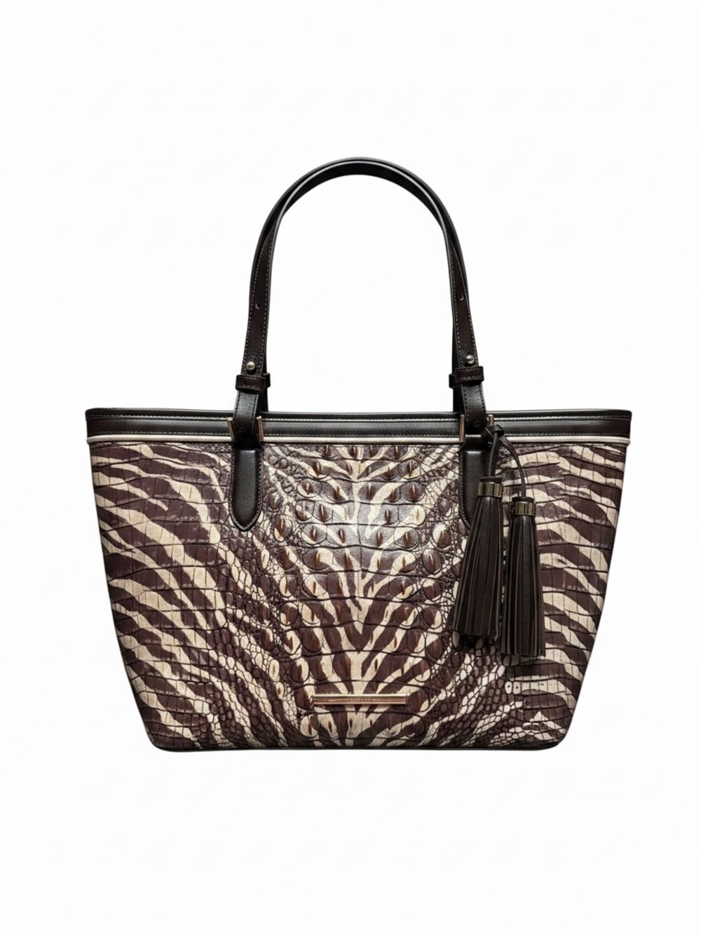 Brahmin Medium Asher Tote in Coffee Bengal NWT